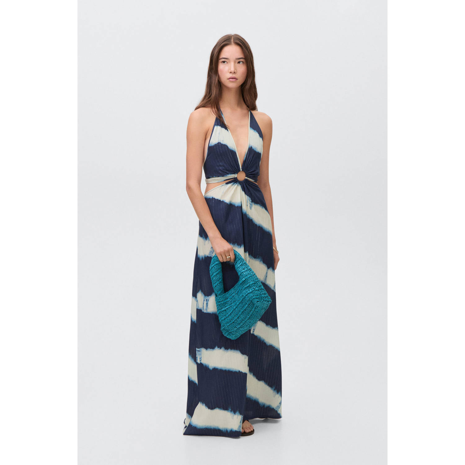 MANGO TEEN maxi jurk marine