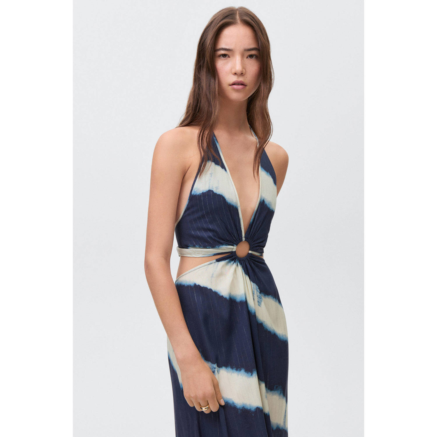 MANGO TEEN maxi jurk marine