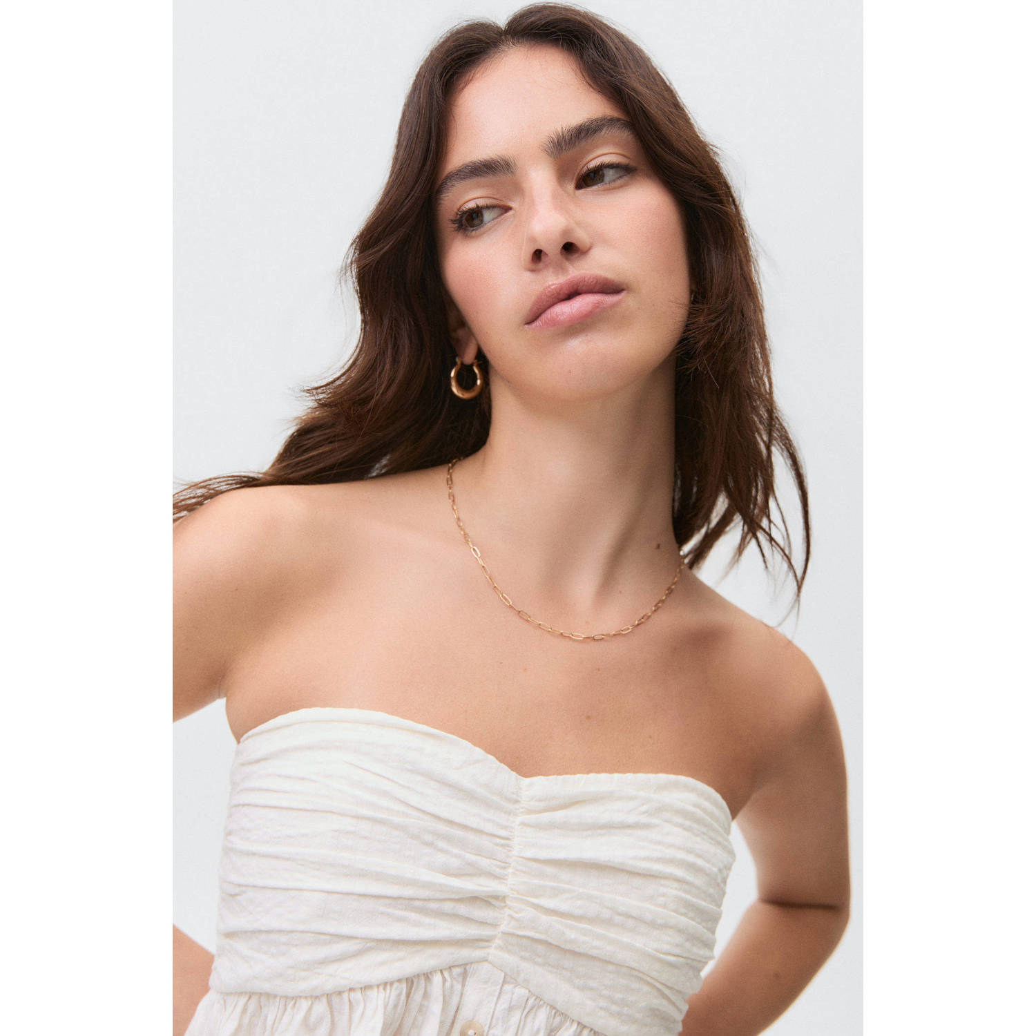 MANGO TEEN strapless top wit