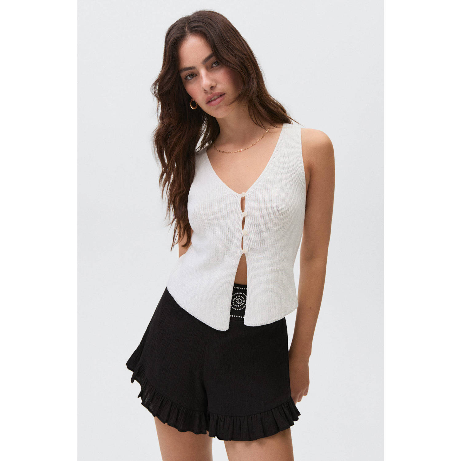 MANGO TEEN casual short zwart