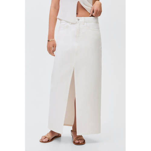 MANGO TEEN denim spijkerrok wit afbeelding