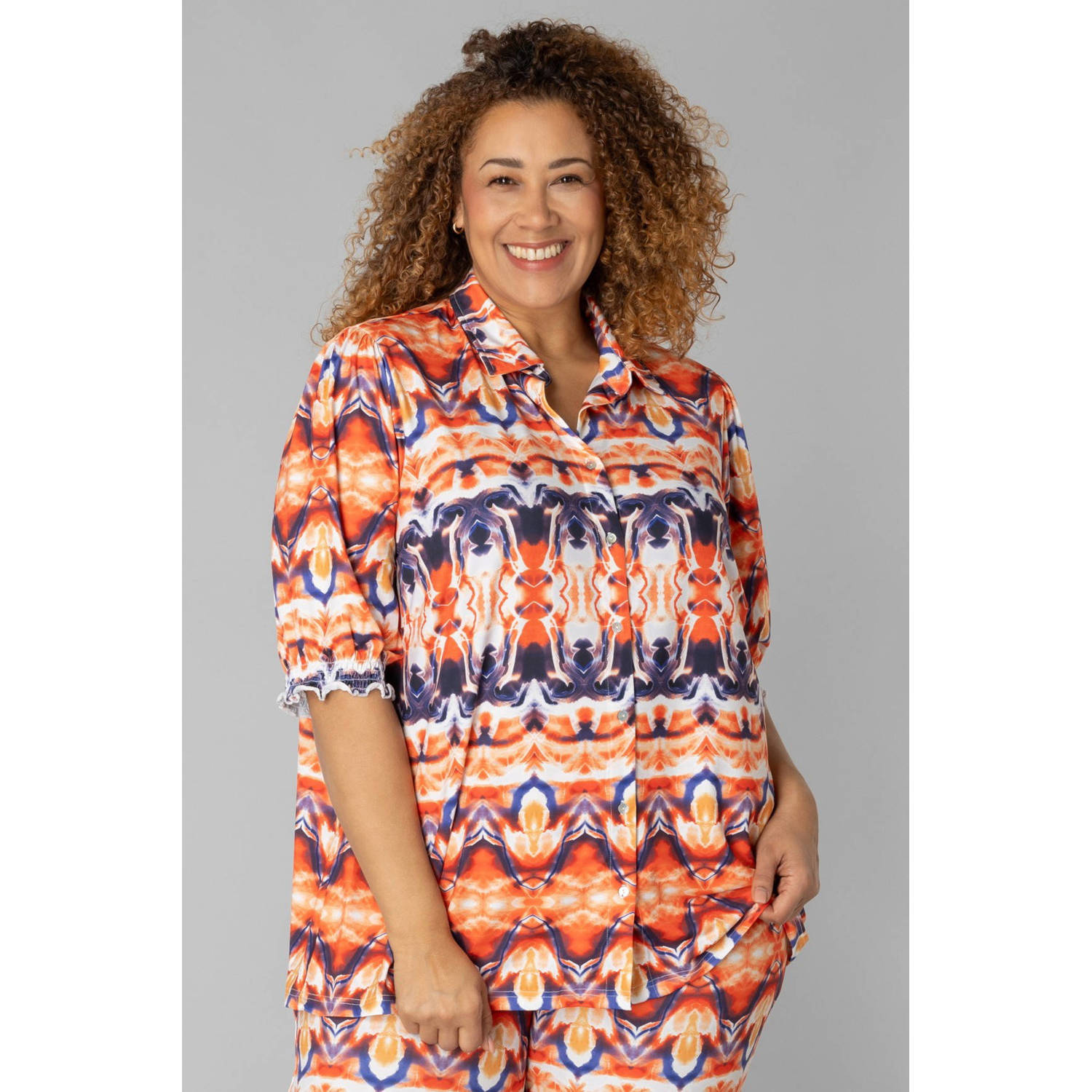 Colletta blouse oranje