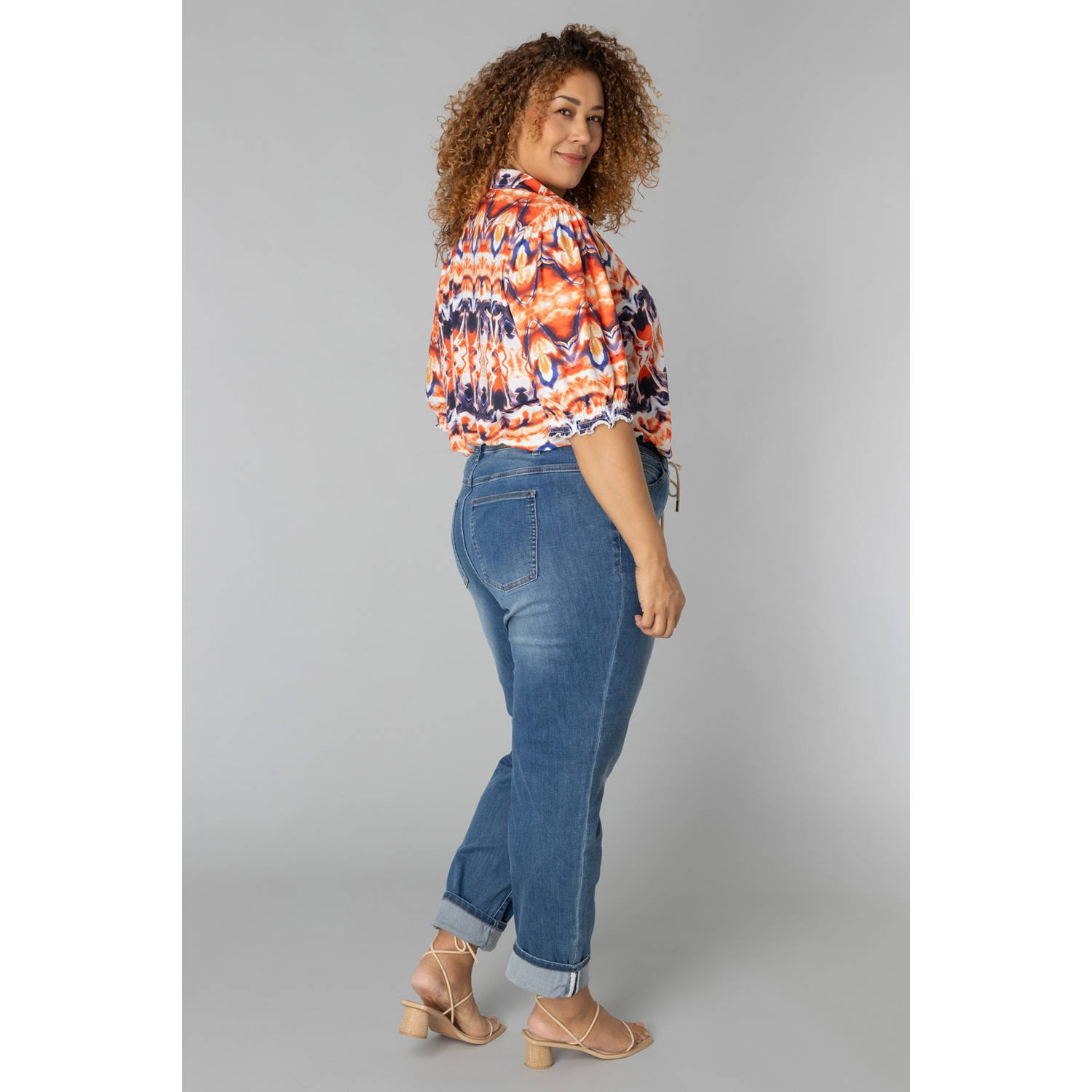 Colletta blouse oranje