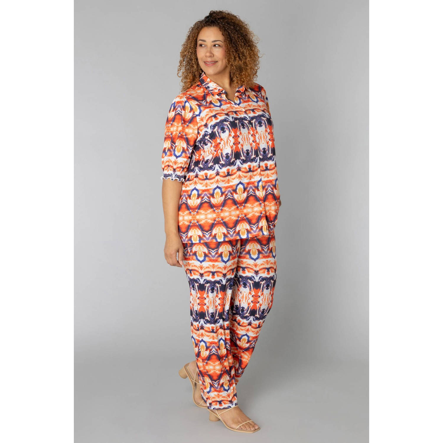 Colletta blouse oranje