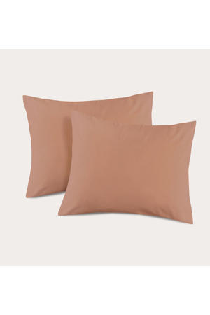 basis kussensloop - mocha mousse (60x70 cm) (set van 2)