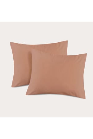 basis kussensloop - mocha mousse (60x70 cm) (set van 2)