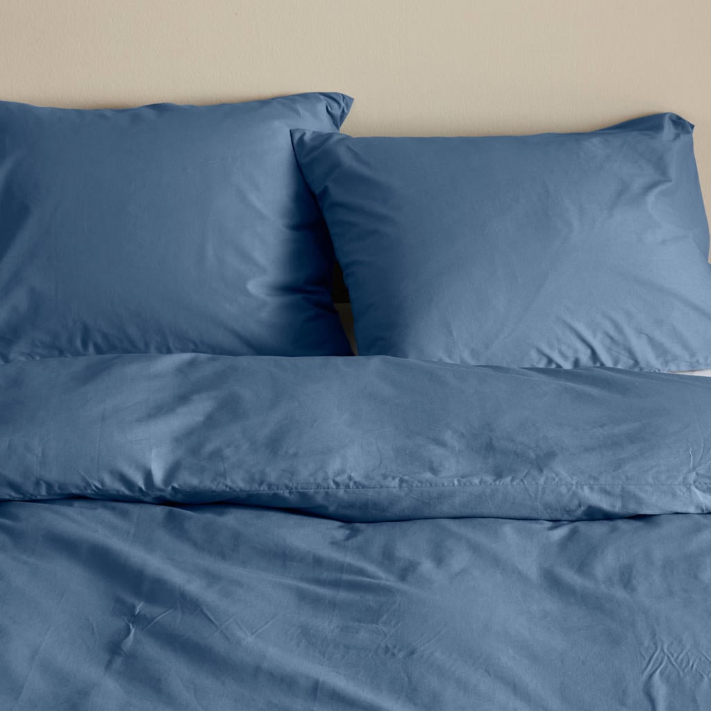 NOUS Living basis kussensloop blauw - (60x70 cm) (set van 2)
