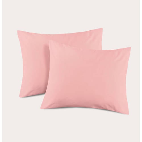 NOUS Living basis kussensloop lichtroze - (set van 2) afbeelding