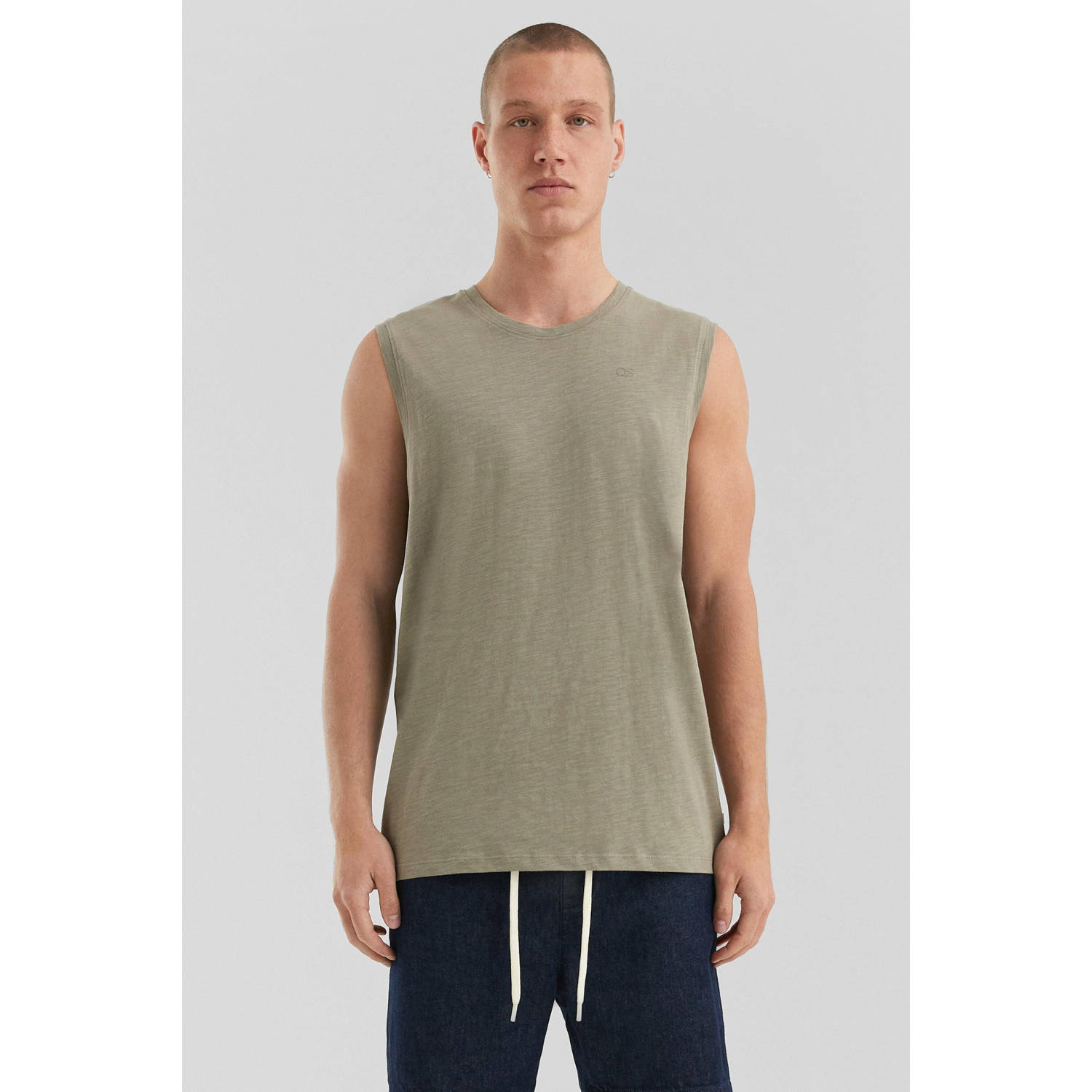 Q S by s.Oliver T-shirt olijfgroen