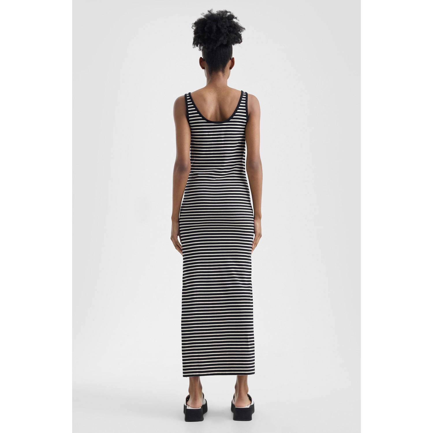 Q S by s.Oliver maxi jurk zwart