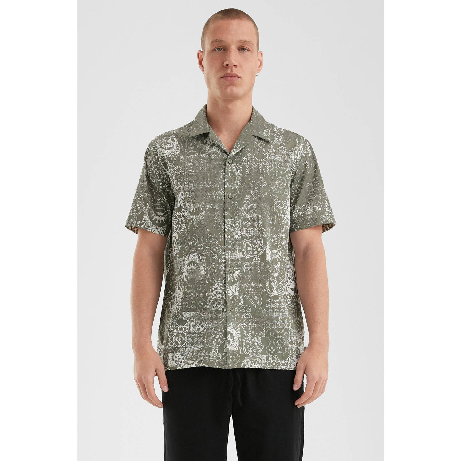 Q S by s.Oliver casual overhemd groen