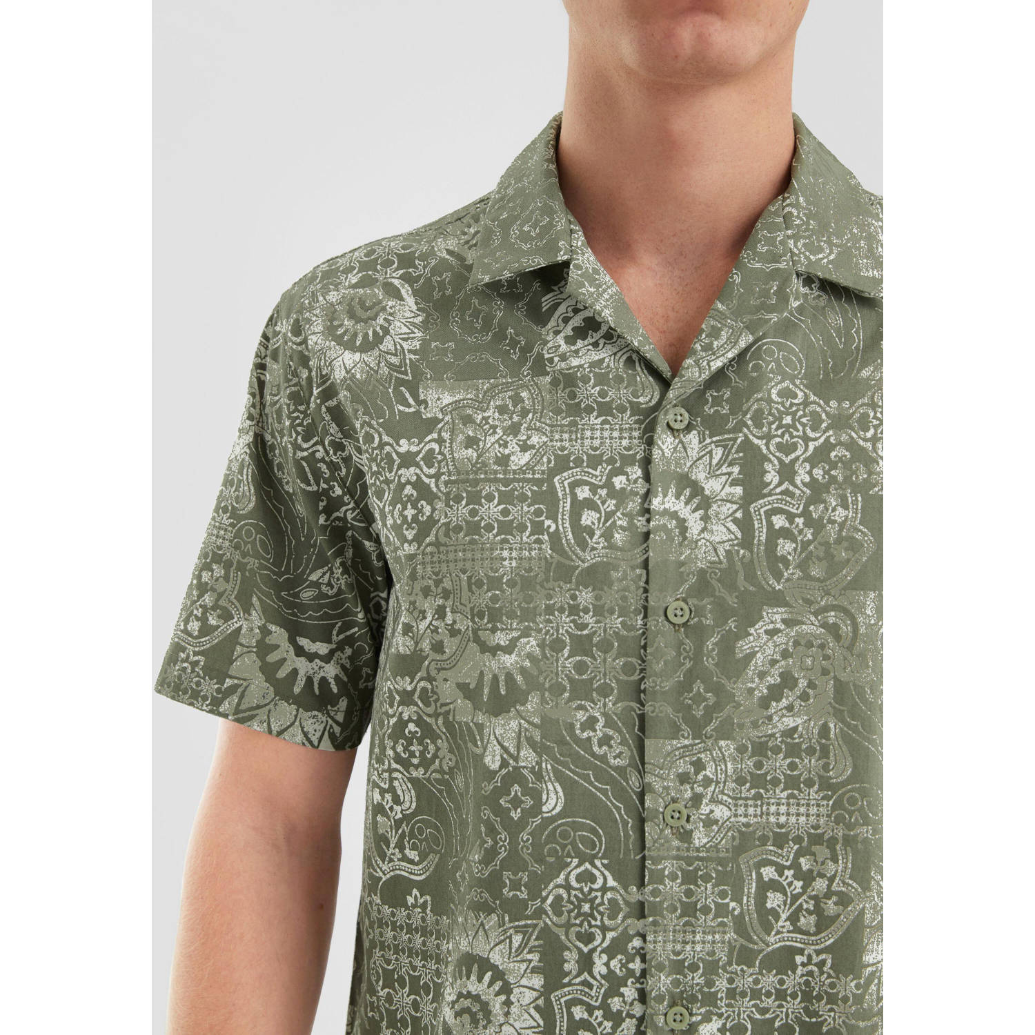 Q S by s.Oliver casual overhemd groen
