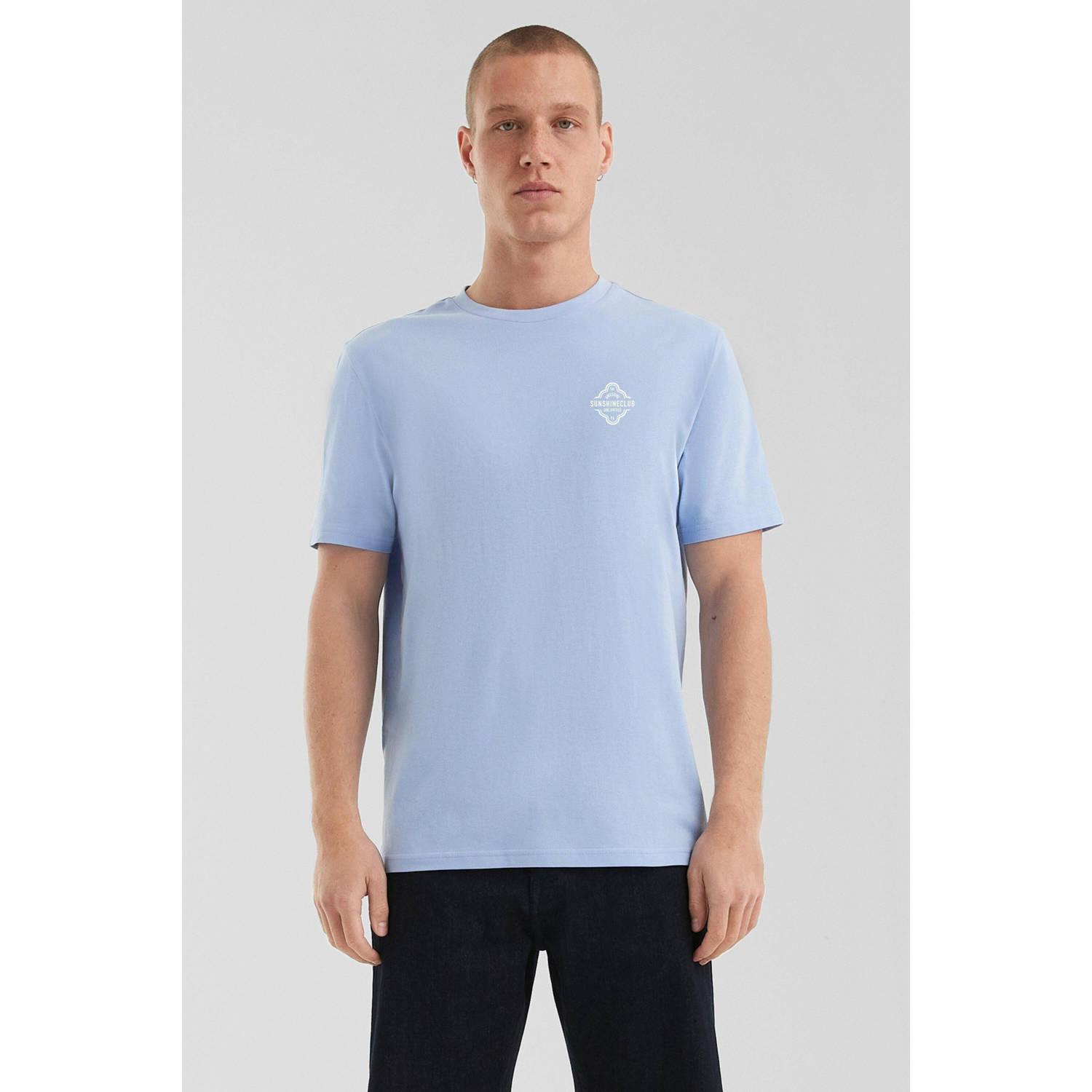 Q S by s.Oliver T-shirt lichtblauw