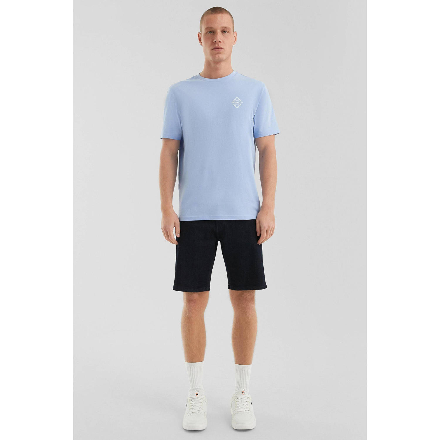 Q S by s.Oliver T-shirt lichtblauw