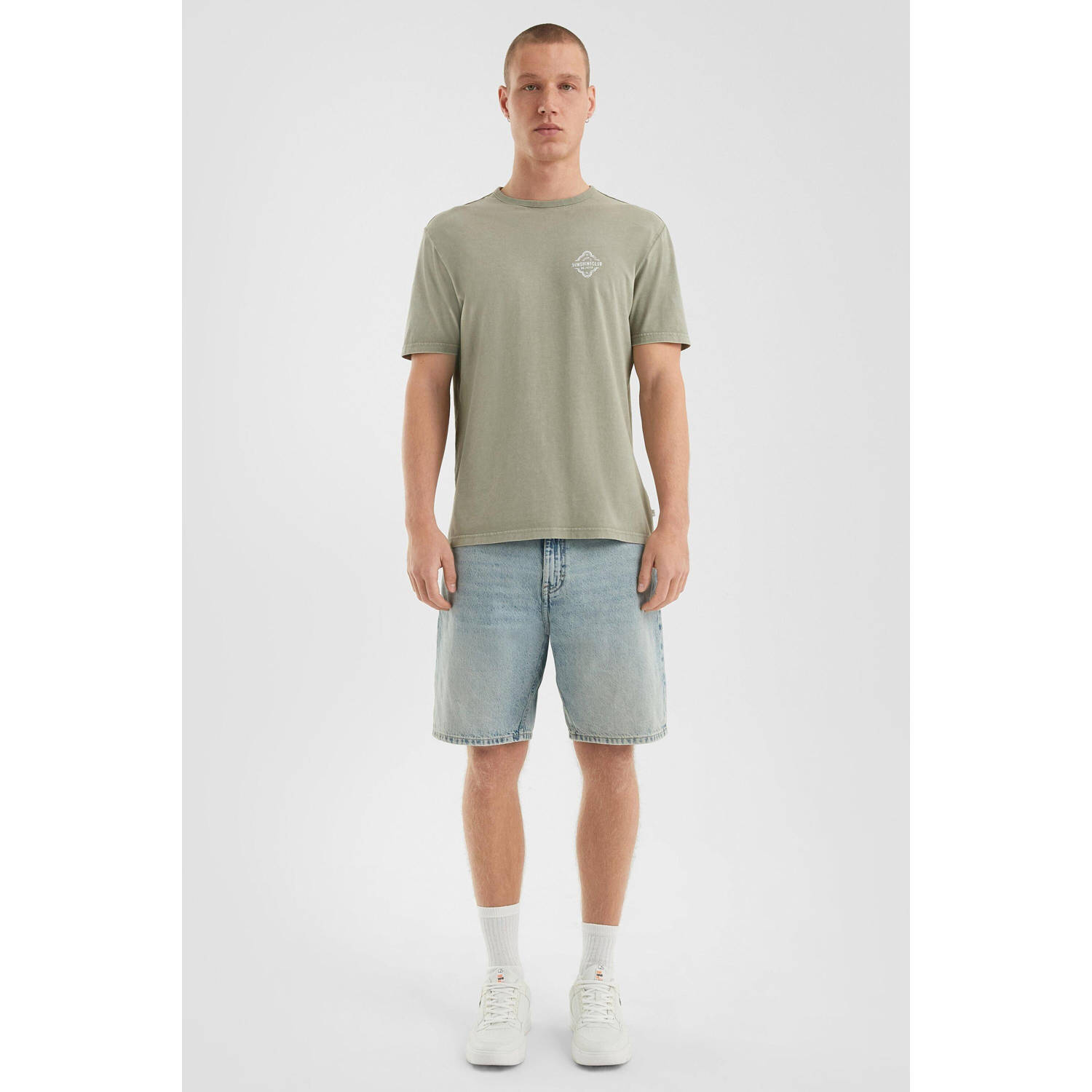 Q S by s.Oliver T-shirt grijsgroen