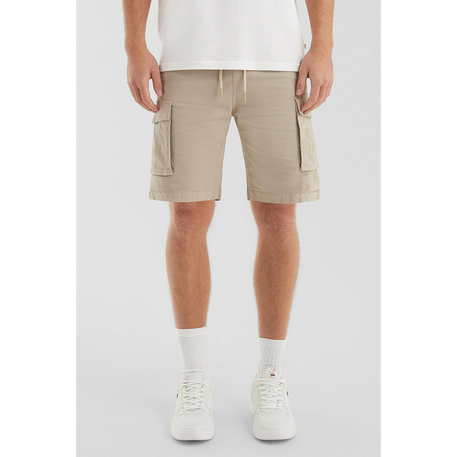 Q S by s.Oliver regular cargo short beige