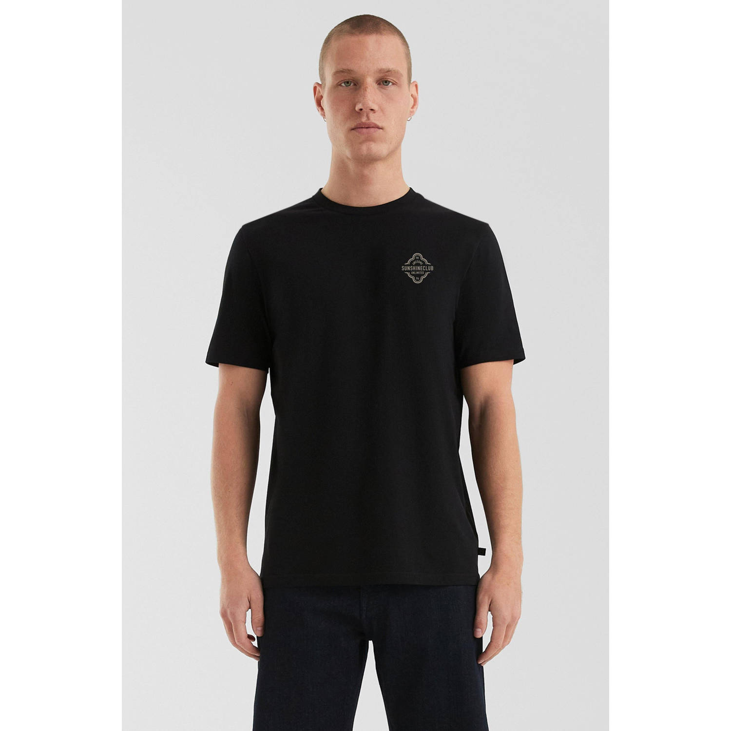 Q S by s.Oliver T-shirt zwart