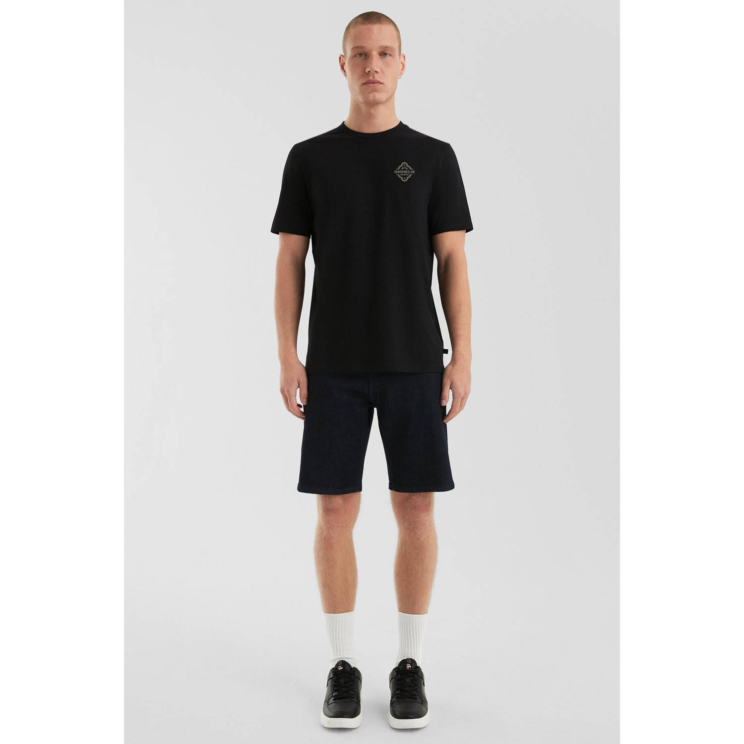 Q S by s.Oliver T-shirt zwart