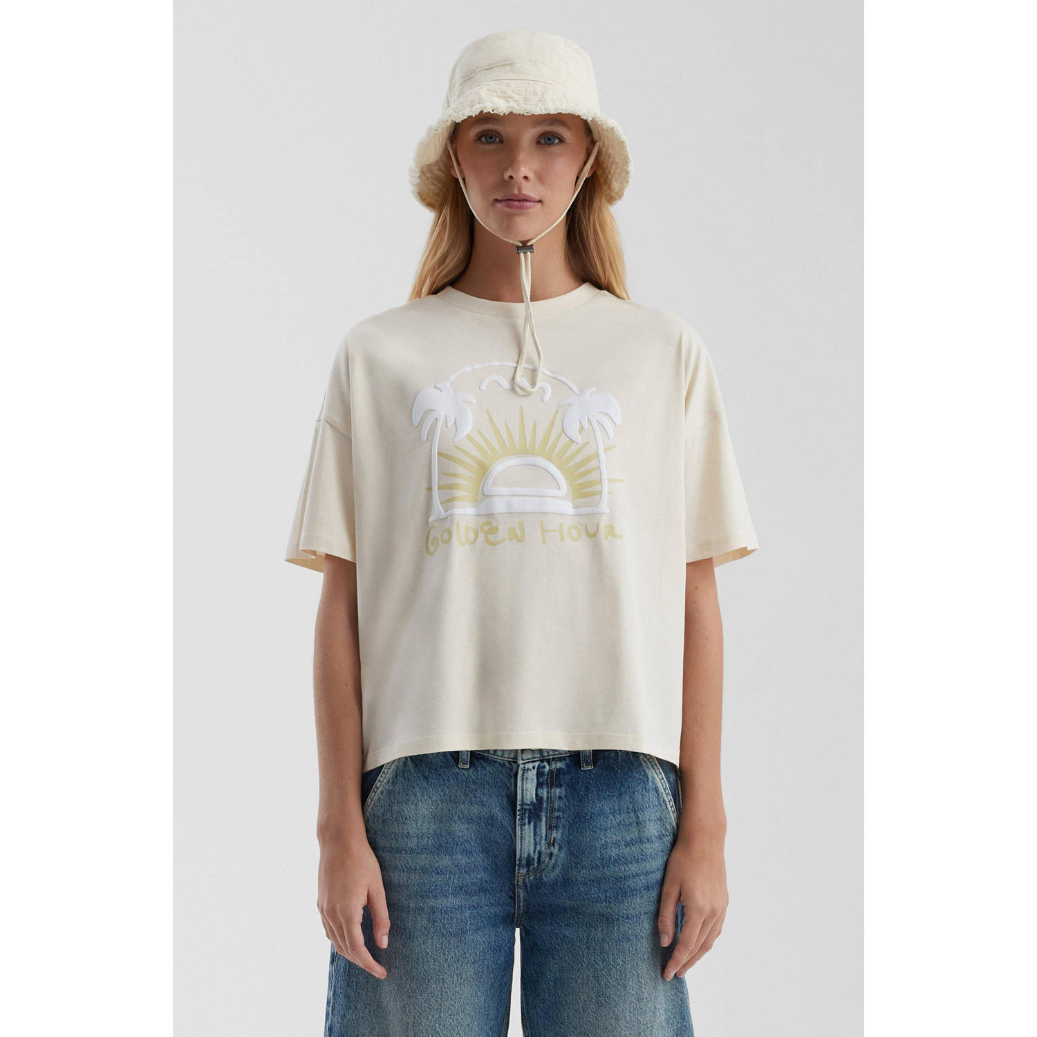 Q S by s.Oliver T-shirt ecru