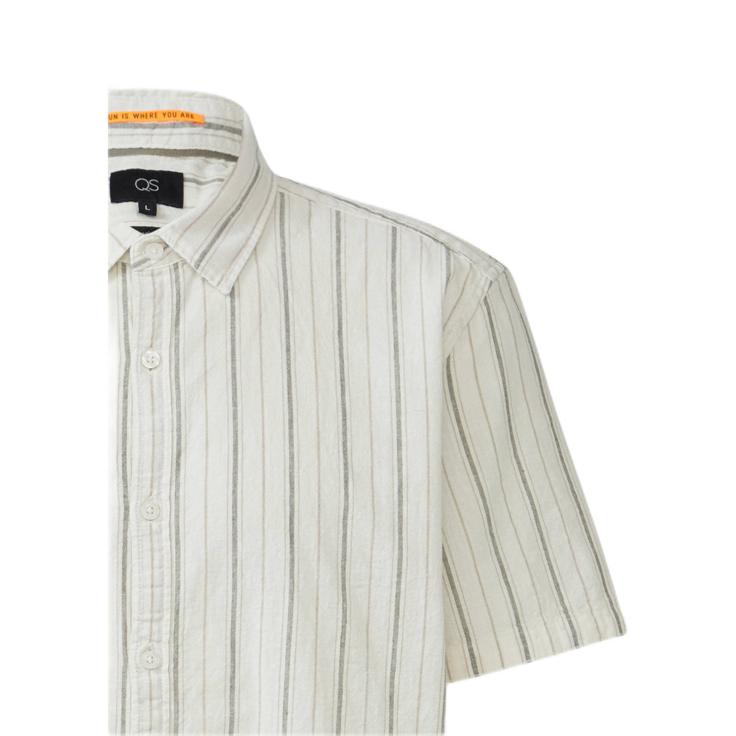 Q S by s.Oliver casual overhemd wit