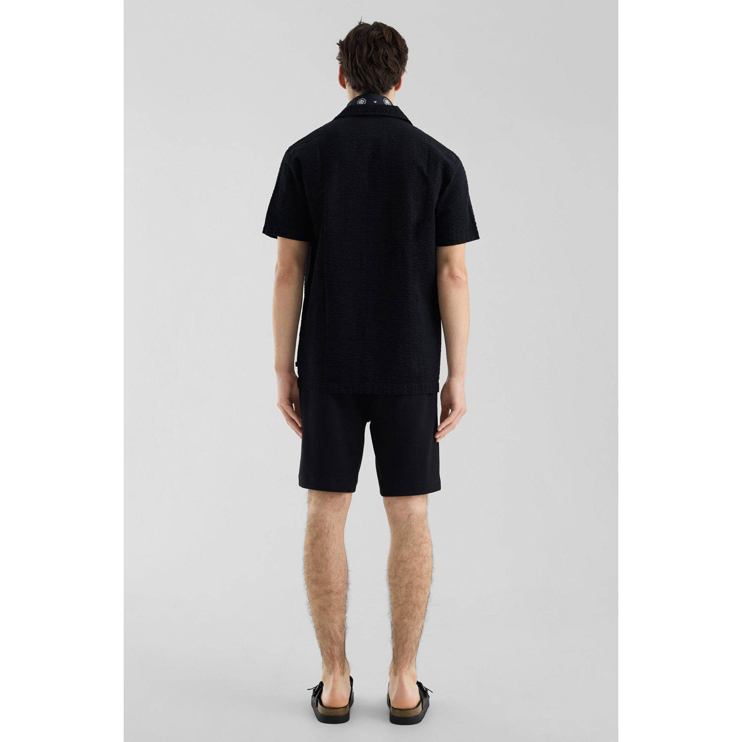Q S by s.Oliver casual overhemd zwart