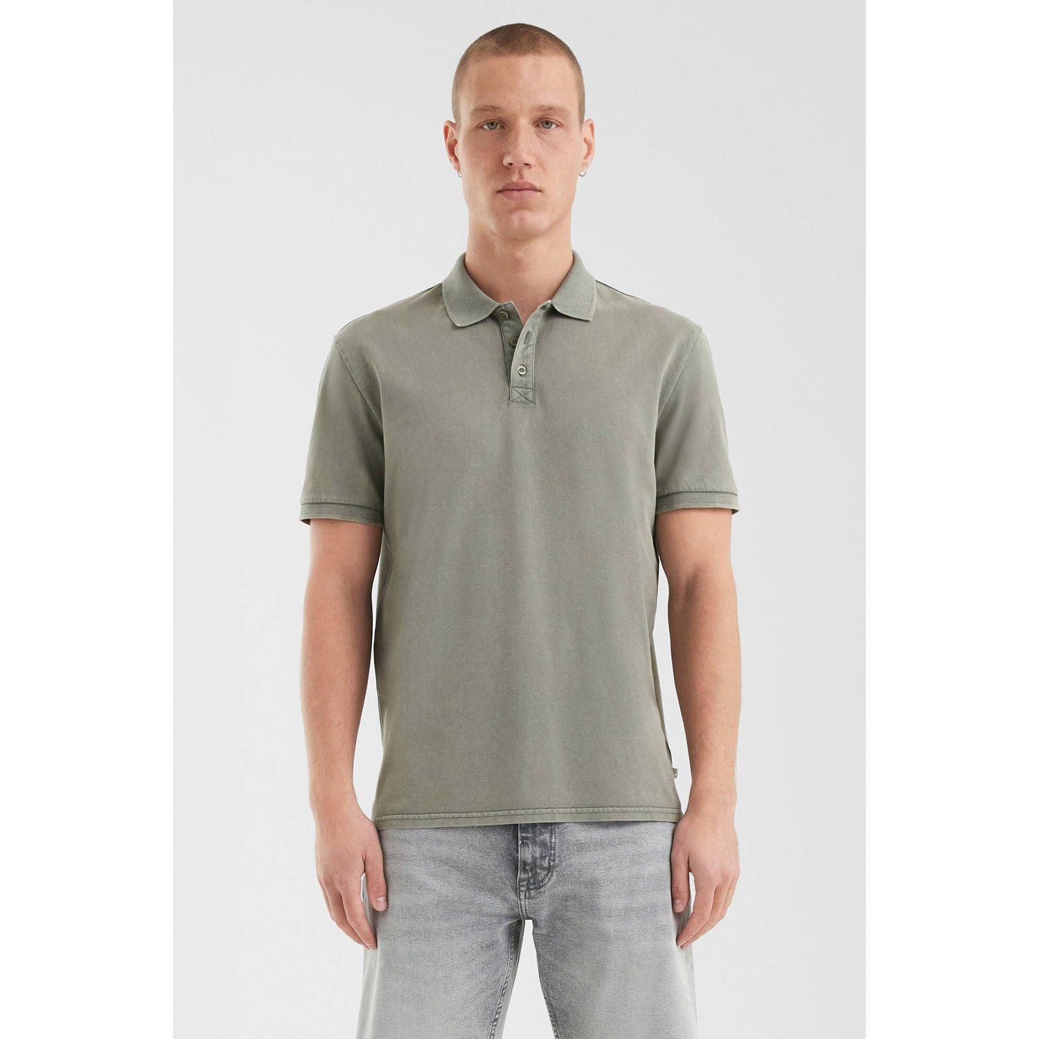 Q S by s.Oliver regular polo olijfgroen