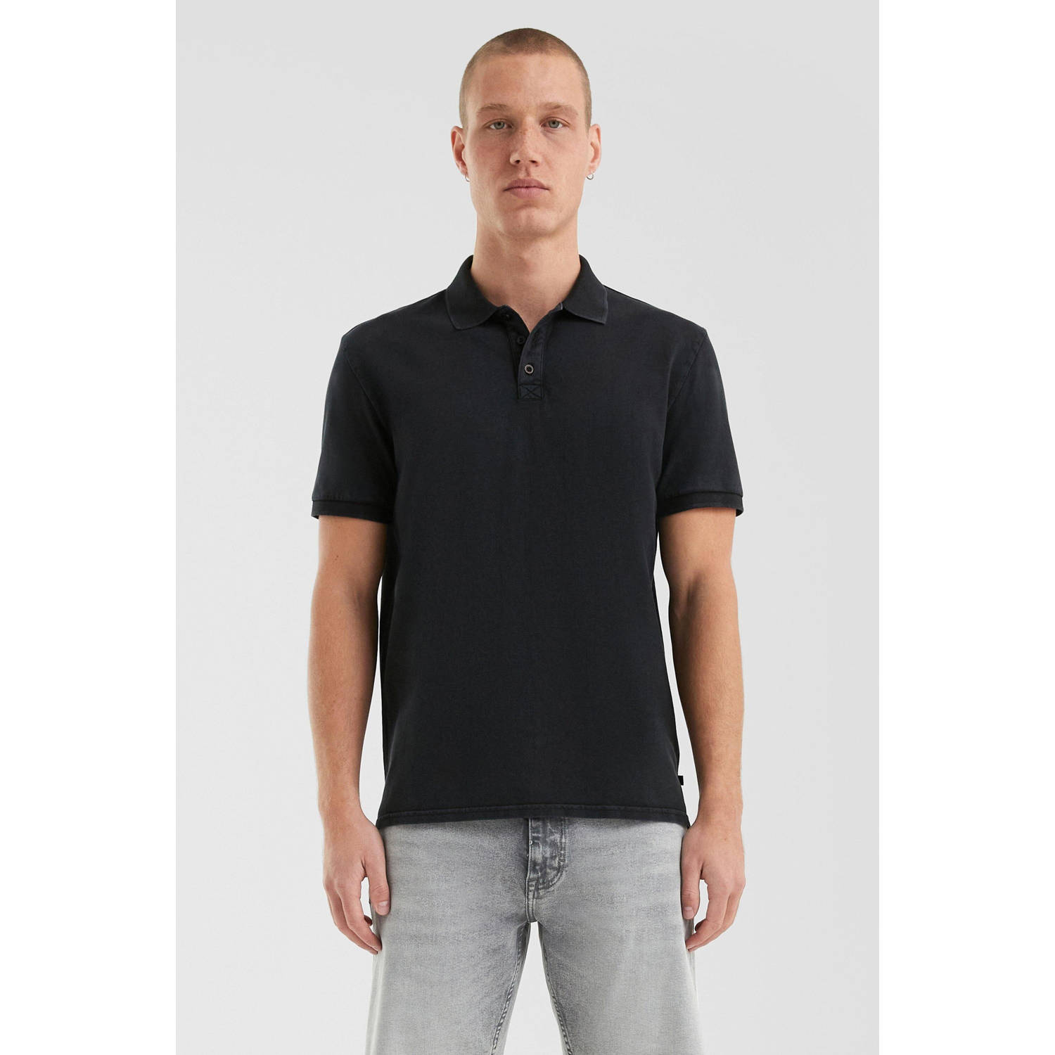 Q S by s.Oliver regular polo zwart