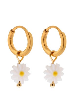 gold plated oorbellen Daisy Hoops