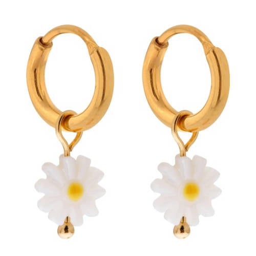 Label Kiki gold plated oorbellen Daisy Hoops afbeelding
