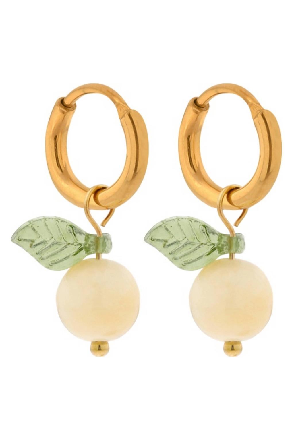Label Kiki gold plated oorbellen Lemon Spritz
