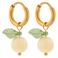 Label Kiki gold plated oorbellen Lemon Spritz