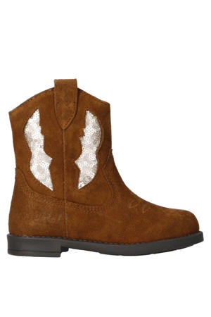 suède cowboylaarzen cognac