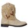 Clic! suède cowboylaarzen beige