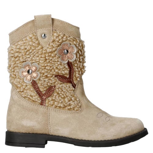 Clic! suède cowboylaarzen beige afbeelding