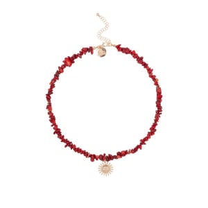 ketting Dawn met bedel rood