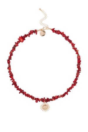 ketting Dawn met bedel rood