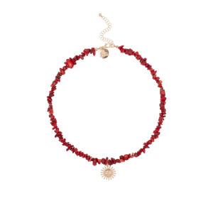 ketting Dawn met bedel rood