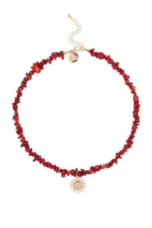 ketting Dawn met bedel rood