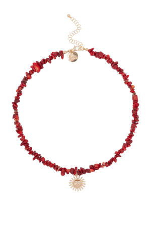 ketting Dawn met bedel rood