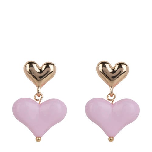 Life of Bulu oorbellen Luv goudkleurig/roze afbeelding