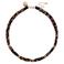 Life of Bulu gevlochten ketting met panterprint bruin
