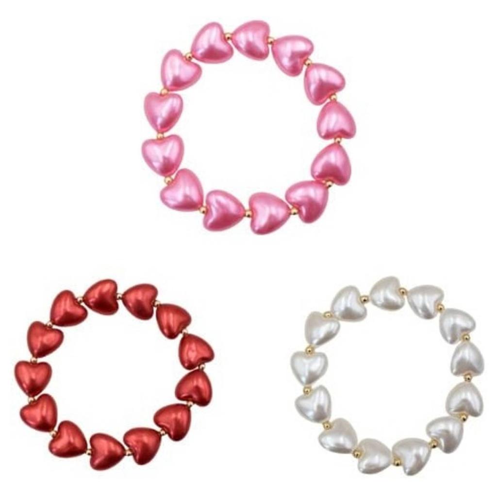 Life of Bulu armband Heart of Pearls - multi (set van 3)