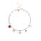 Life of Bulu ketting met parels en bedels goudkleurig