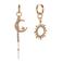 Life of Bulu oorbellen Moon & Star goudkleurig