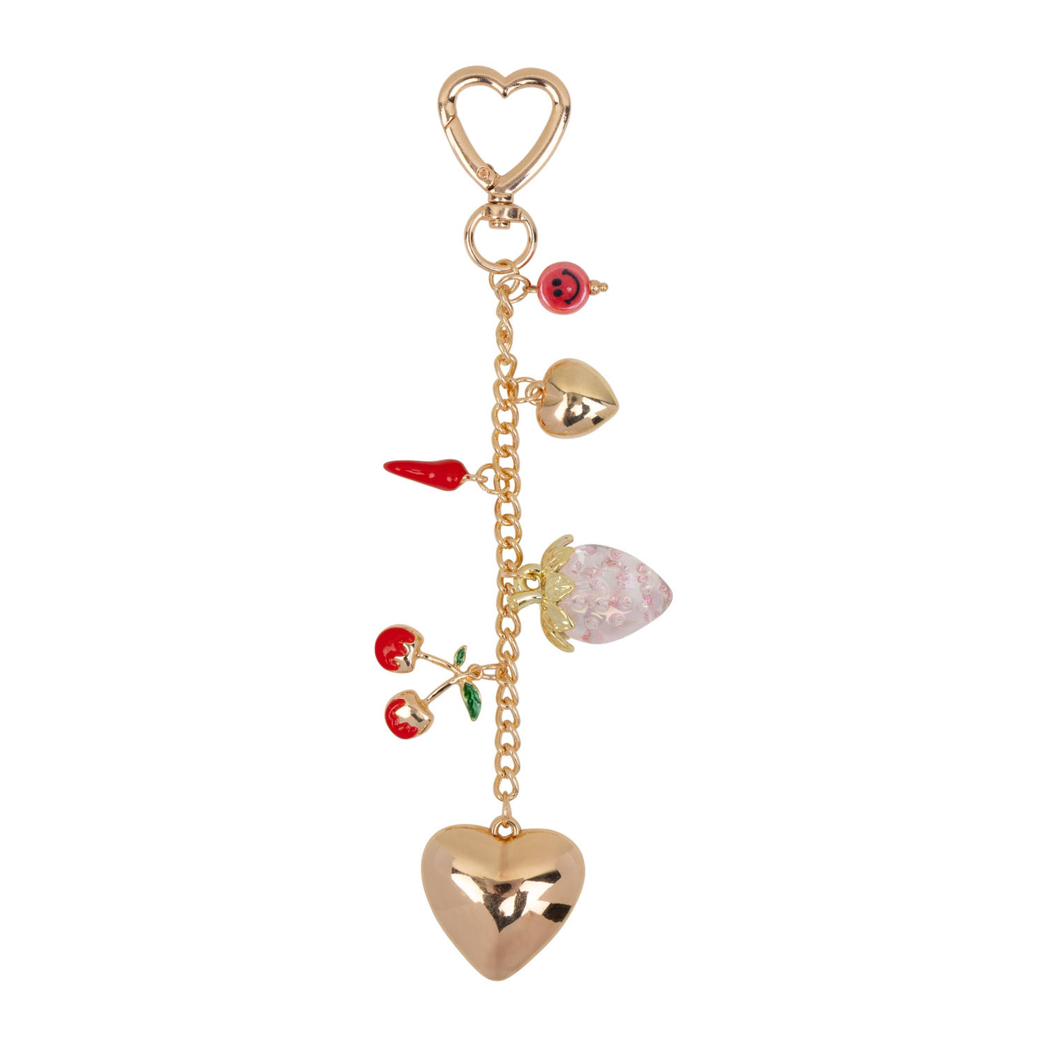 Life of Bulu sleutelhanger met bedels goudkleurig