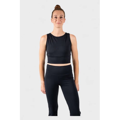Papillon cropped top Butterfly zwart afbeelding