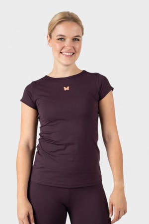 sport T-shirt donkerrood
