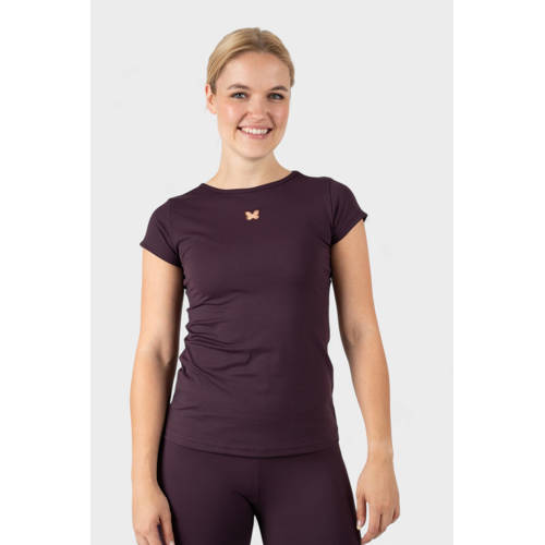 Papillon sport T-shirt donkerrood afbeelding