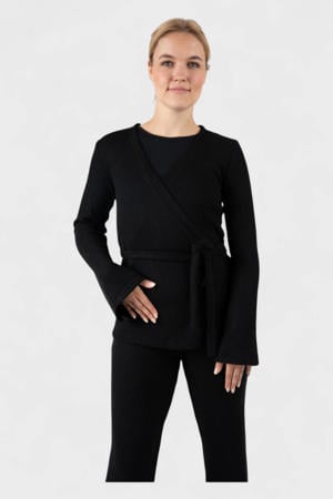 overslag vest Warm Up zwart