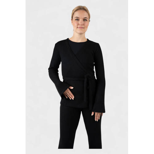 Papillon overslag vest Warm Up zwart afbeelding